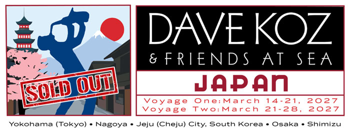 Join Hiroshima on the Dave Koz and Friends at Sea cruise to Japan March 2027